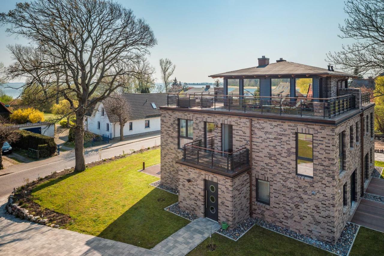 Villa Lotsenhaeuser Ruegen - Luxus Ferienhaus - 3 Schlafzimmer - Sauna - Dachterrasse Mit Boddenblick Breege Eksteriør bilde